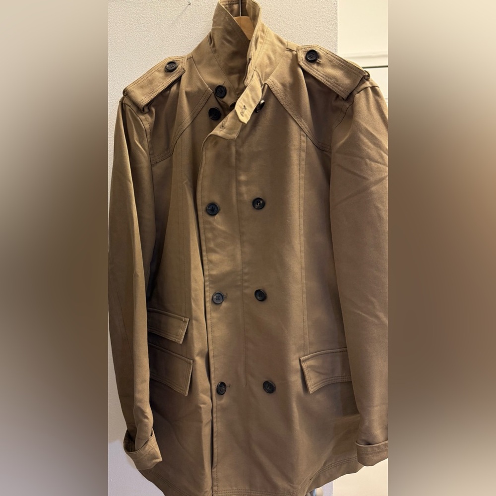 Zara Man BZip-Up Double Breasted Trench Coat